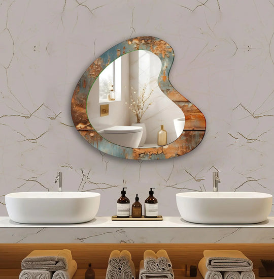 Wall mirrors with sleek frames and reflective surfaces for a modern and minimalistic look
