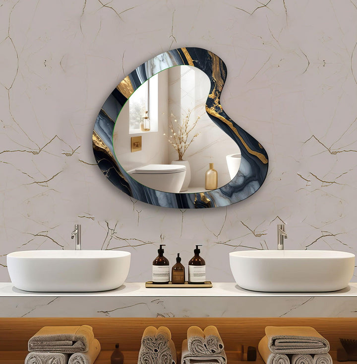 Mirror wall art blending contemporary elegance with artistic flair to enhance your walls
