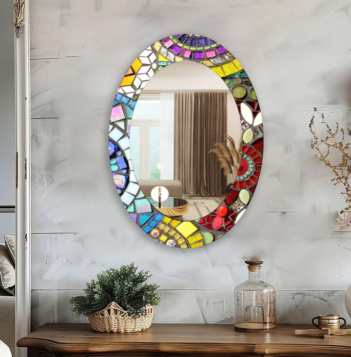 Mirrored wall art with stylish and artistic elements for a bold decor statement
