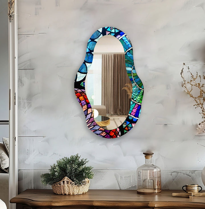 Decorative wall mirror showcasing minimalist elegance for a timeless addition to any room
