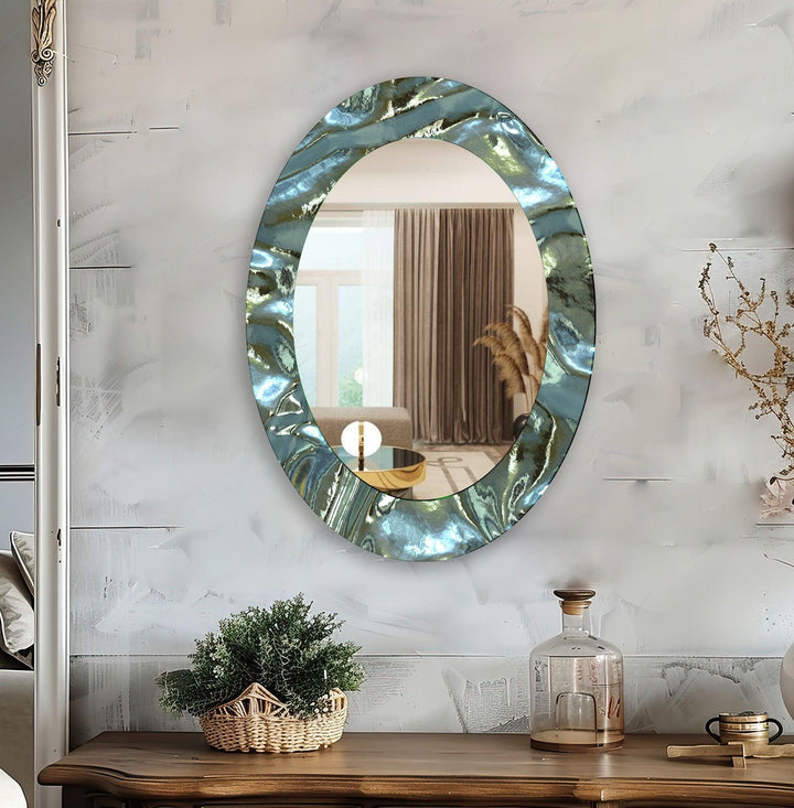 Mirror wall art featuring unique designs that blend functionality with artistic elegance
