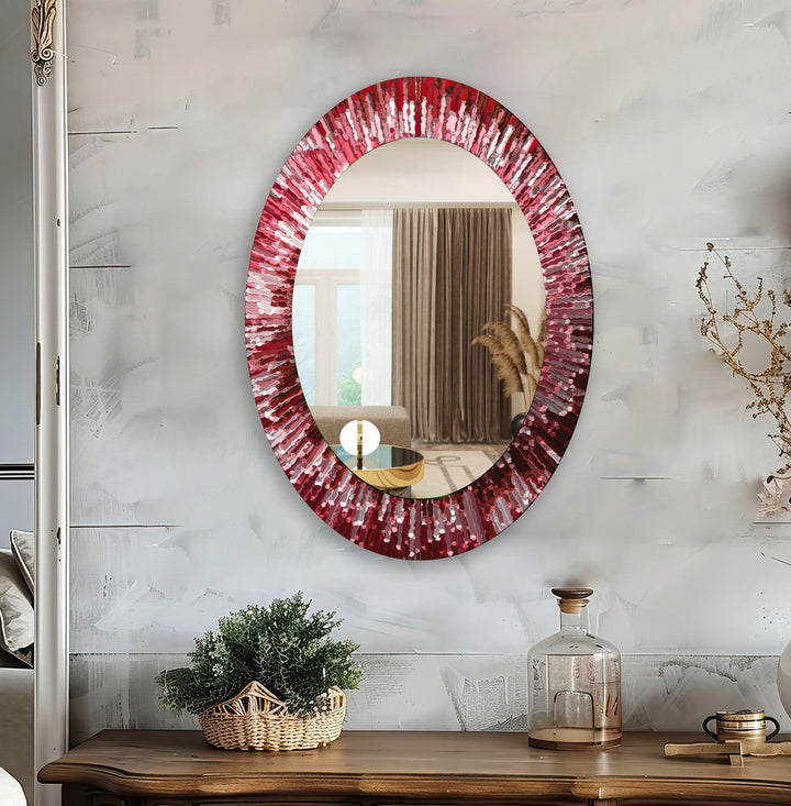 Mirror wall decor blending functionality and artistic design for versatile home styling

