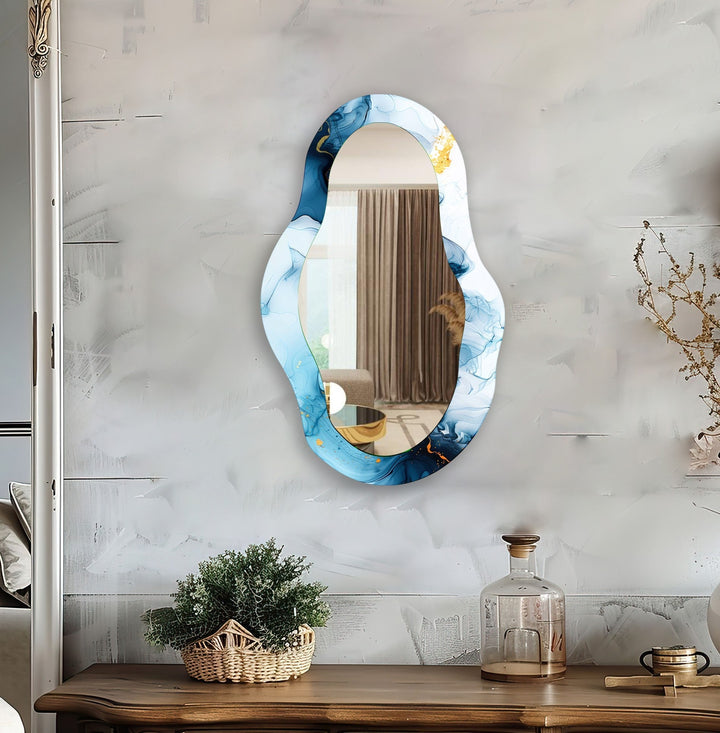 Mirror wall decor with bold designs that serve as a stunning focal point in any room
