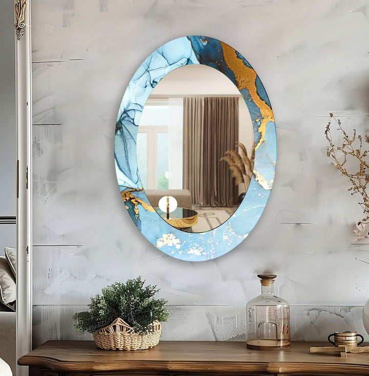 Wall mirrors with sleek frames and reflective surfaces for a modern and minimalistic look
