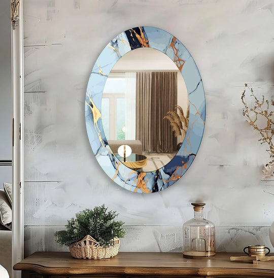 Dining Room Oval Wall Mirror - MyPhotoStation