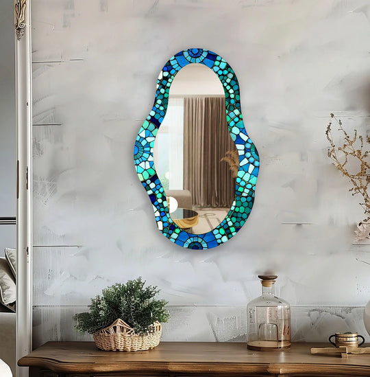 Decorative wall mirror perfect for adding a touch of modern elegance to your home

