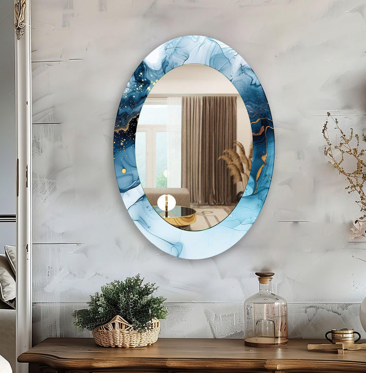 Mirror wall art with creative patterns and reflective accents to brighten your walls
