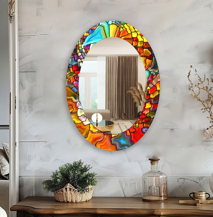 Mirrored wall art with stylish and artistic elements for a bold decor statement
