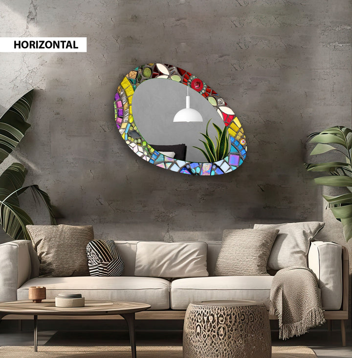 Wall mirrors designed with decorative accents to serve as both art and practicality
