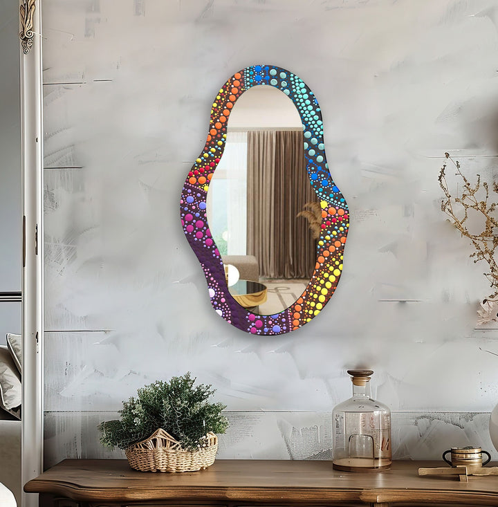 Mirror wall art blending contemporary elegance with artistic flair to enhance your walls

