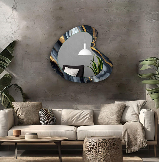Mirrored wall art with stylish and artistic elements for a bold decor statement
