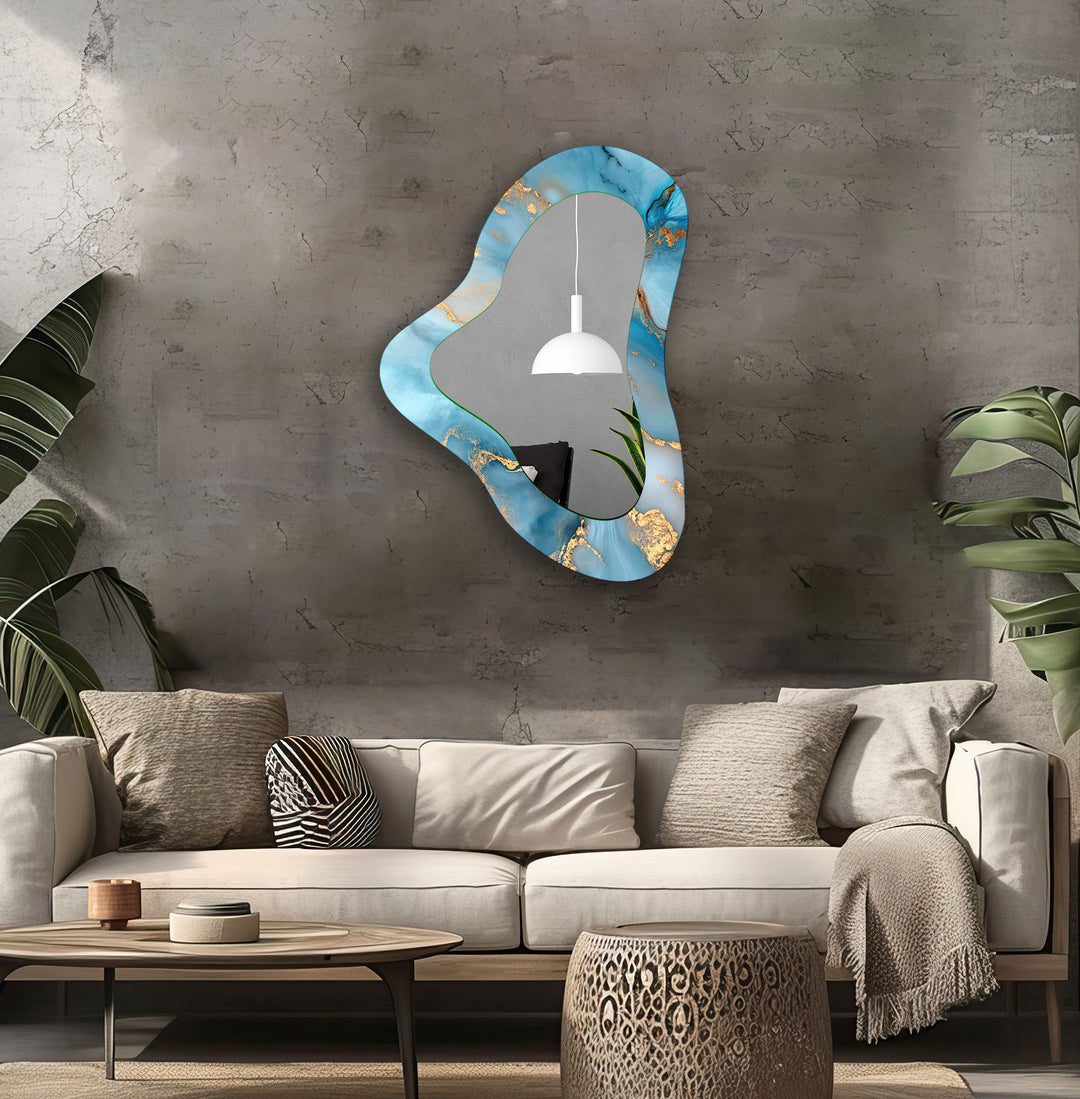 Stylish wall mirrors with ornate frames to create a luxurious and eye-catching feature
