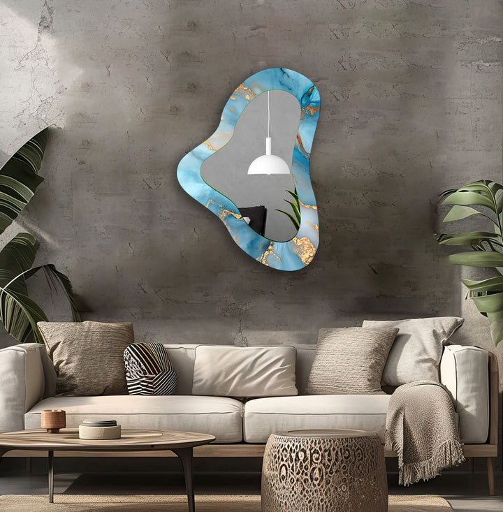 Stylish wall mirrors with ornate frames to create a luxurious and eye-catching feature
