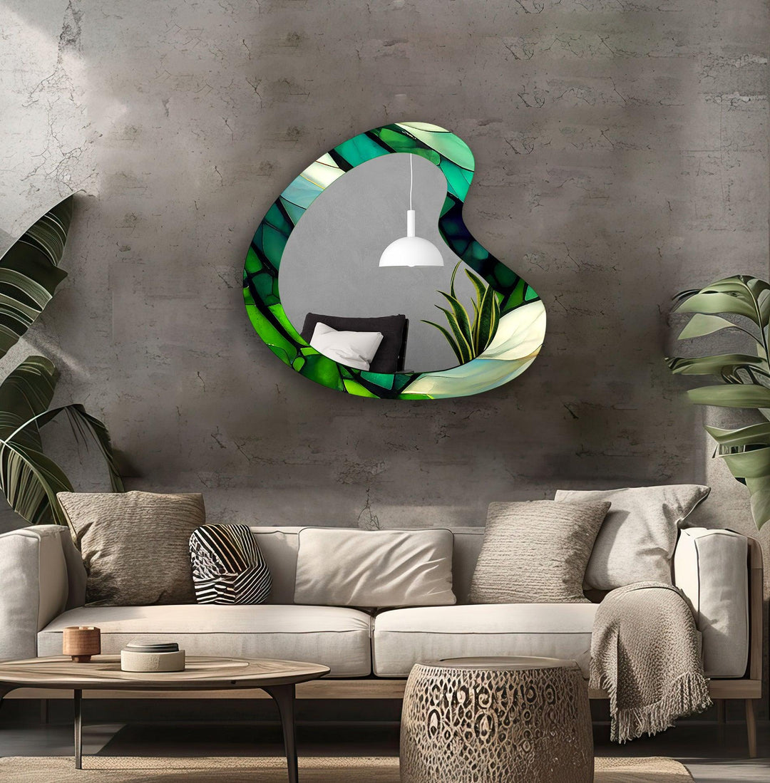 Mirrored wall art showcasing creative shapes and patterns to elevate your wall decor
