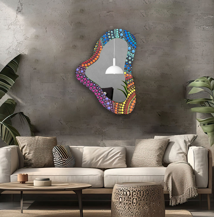 Mirrored wall art showcasing creative shapes and patterns to elevate your wall decor
