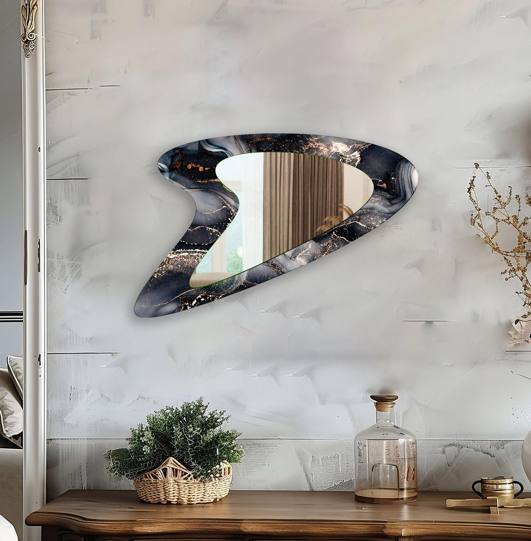 Decorative wall mirror blending timeless charm with contemporary style for versatile decor
