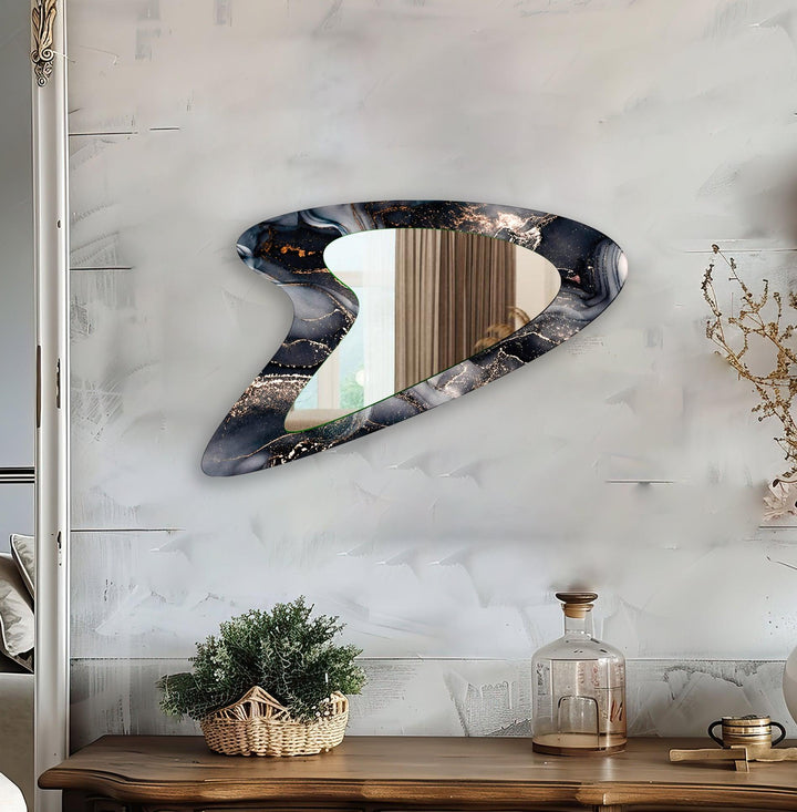 Decorative wall mirror blending timeless charm with contemporary style for versatile decor
