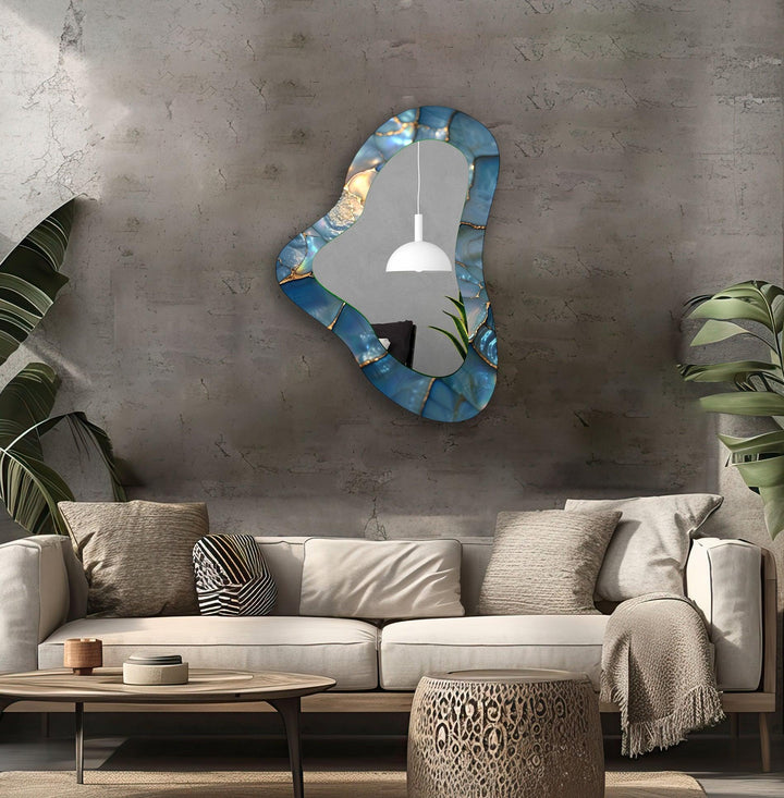 Decorative wall mirror blending timeless charm with contemporary style for versatile decor
