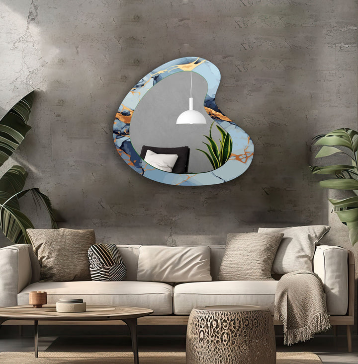 Wall mirrors designed with decorative accents to serve as both art and practicality
