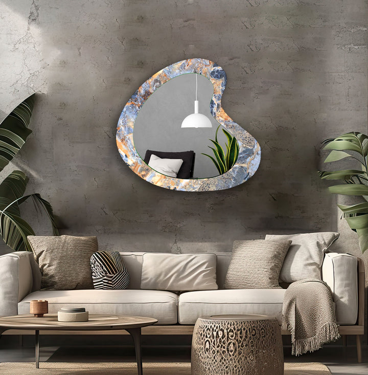 Decorative wall mirror with a minimalist frame to complement both modern and classic interiors
