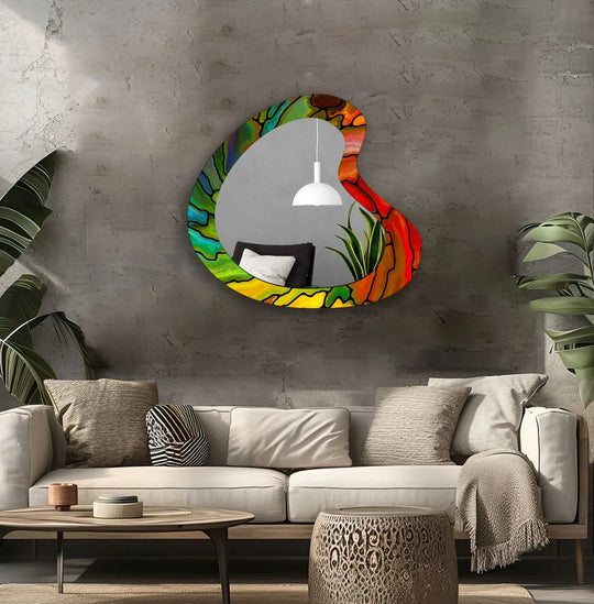 Mirror wall art blending contemporary elegance with artistic flair to enhance your walls
