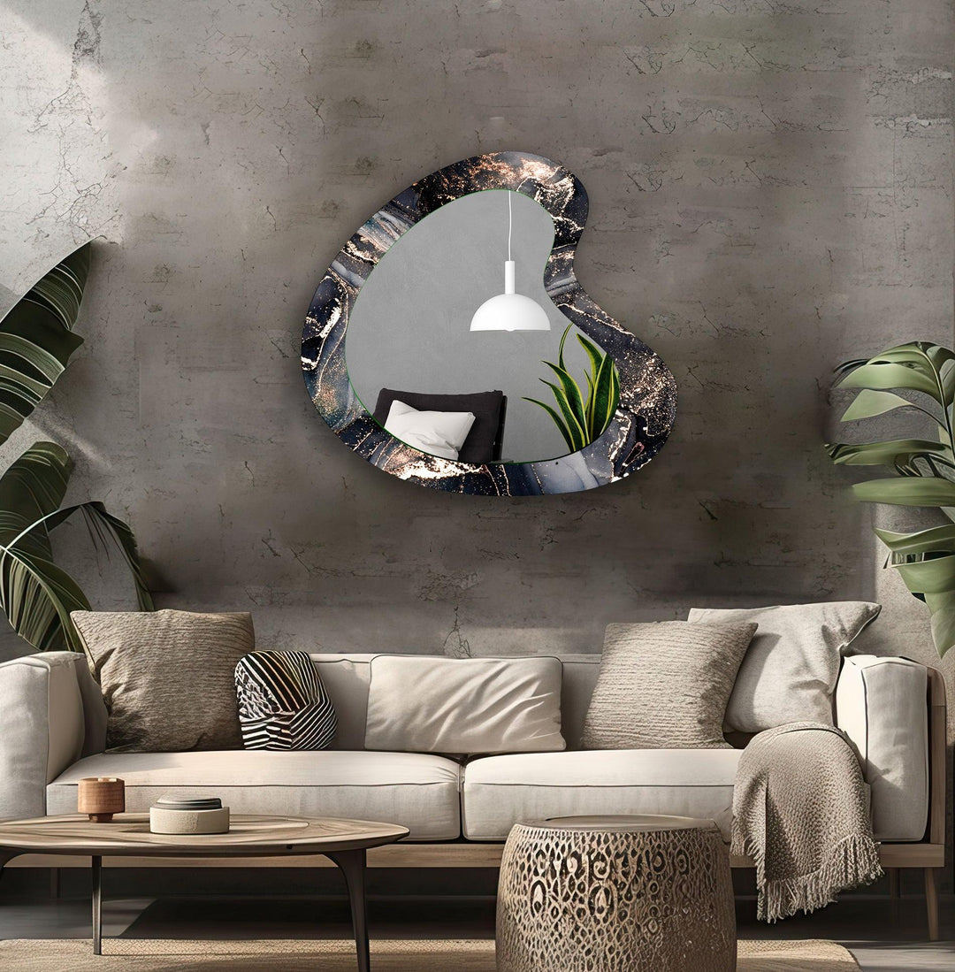 Mirror wall art blending contemporary elegance with artistic flair to enhance your walls
