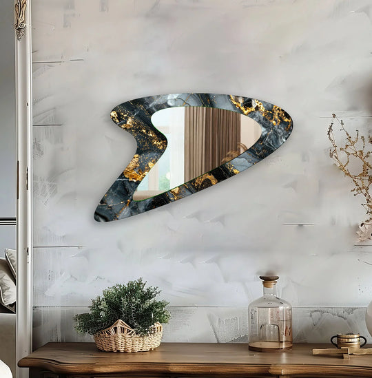 Wall mirrors with sleek frames and reflective surfaces for a modern and minimalistic look
