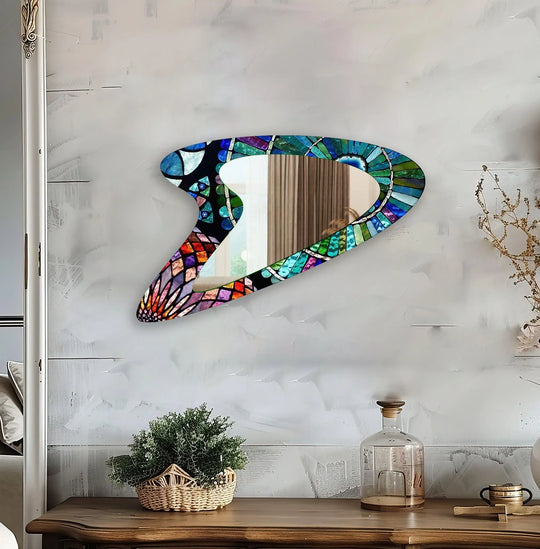 Decorative wall mirror showcasing minimalist elegance for a timeless addition to any room
