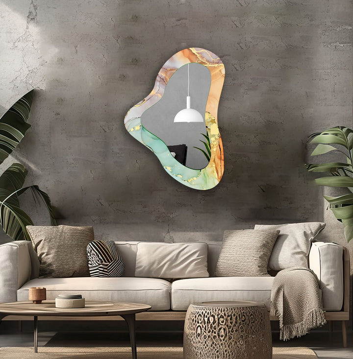 Wall mirrors with sleek frames and reflective surfaces for a modern and minimalistic look
