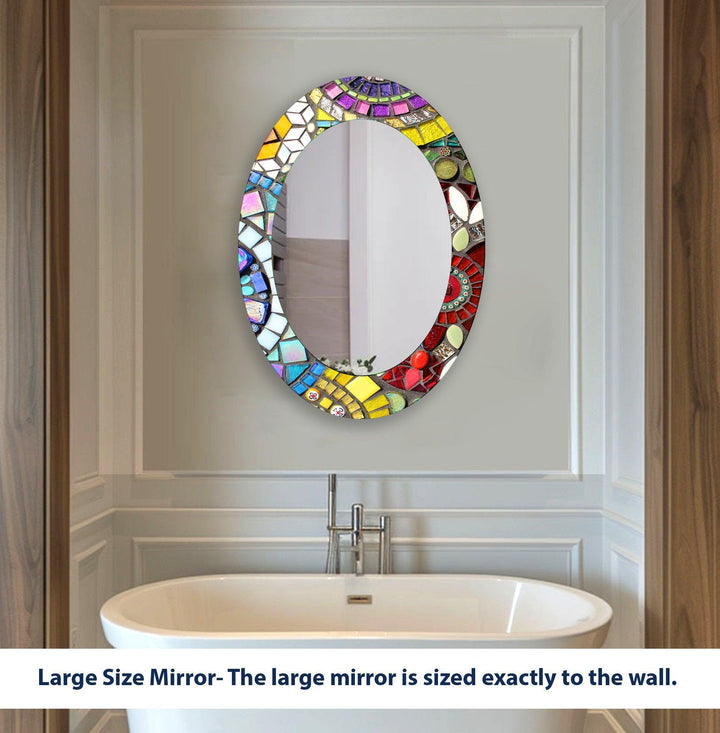 Decorative wall mirror perfect for adding a touch of modern elegance to your home
