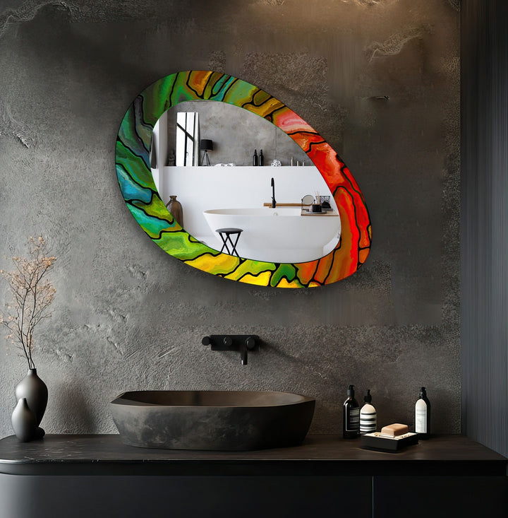 Decorative wall mirror with an ornate frame to add a touch of luxury to your decor

