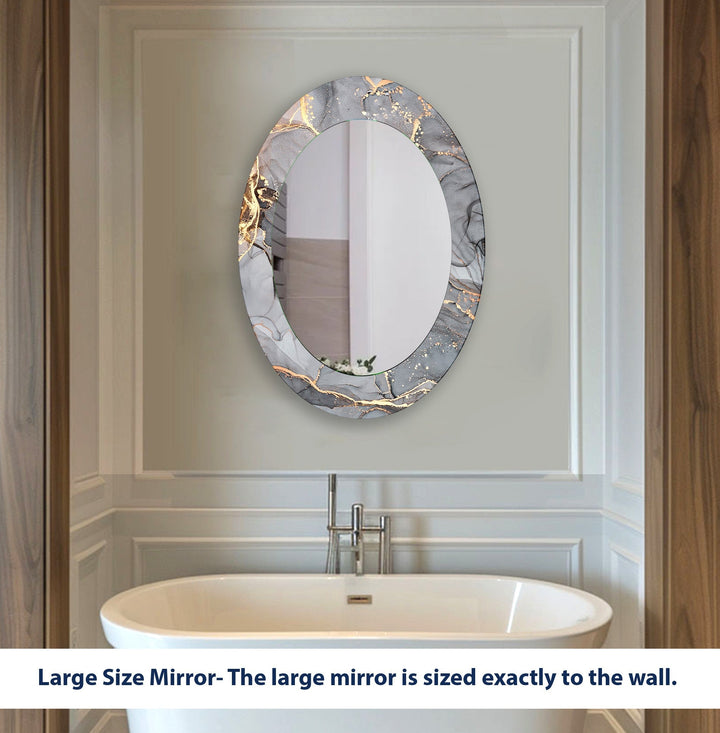 Mirror wall art inspired by abstract forms, perfect for adding a touch of artistic charm
