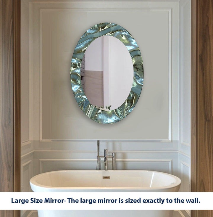 Decorative wall mirror with intricate detailing, perfect for enhancing any interior space
