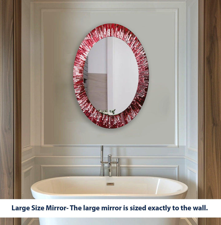 Mirrored wall art showcasing intricate craftsmanship for a unique and stylish addition
