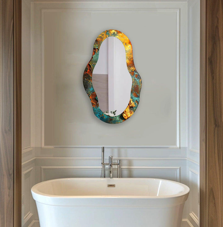 Decorative wall mirror blending timeless charm with contemporary style for versatile decor
