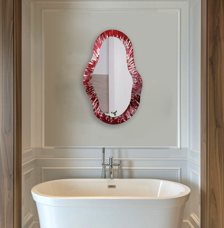 Decorative wall mirror featuring elegant details to enhance your home’s ambiance
