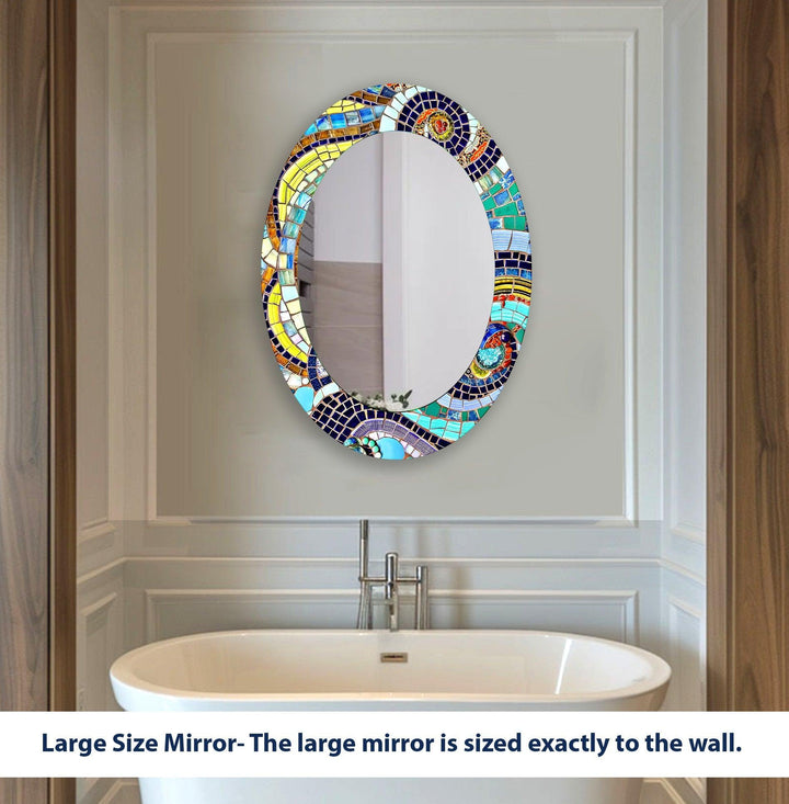 Decorative wall mirror featuring elegant details to enhance your home’s ambiance
