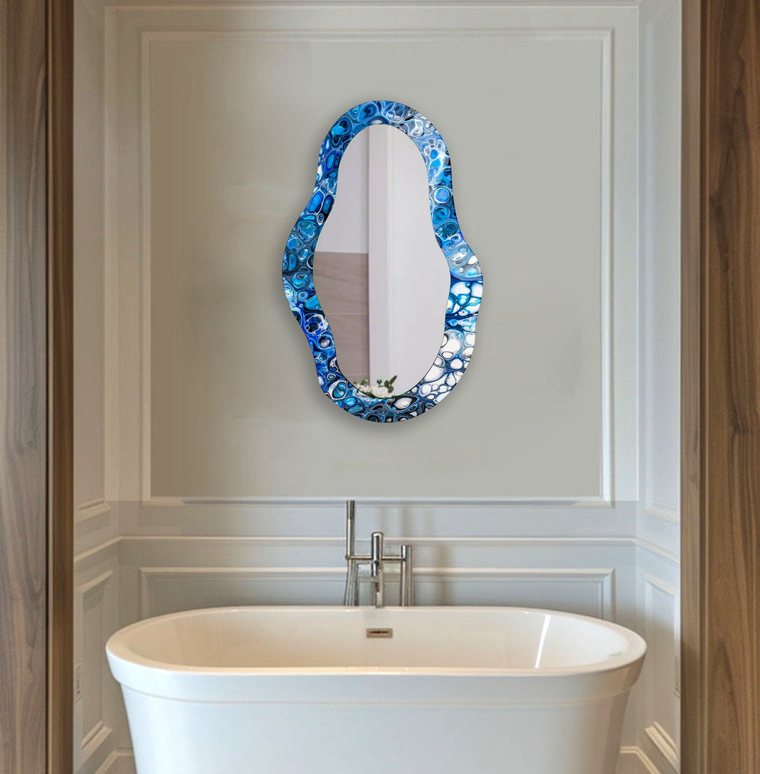 Decorative wall mirror with an ornate frame to add a touch of luxury to your decor
