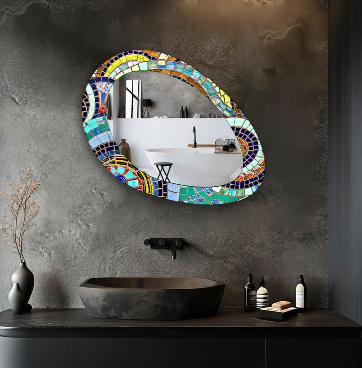 Mirror wall art blending contemporary elegance with artistic flair to enhance your walls
