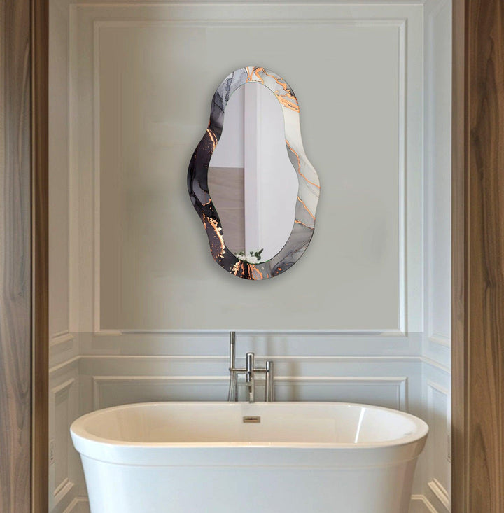 Black And White Living Room Wall Mirror