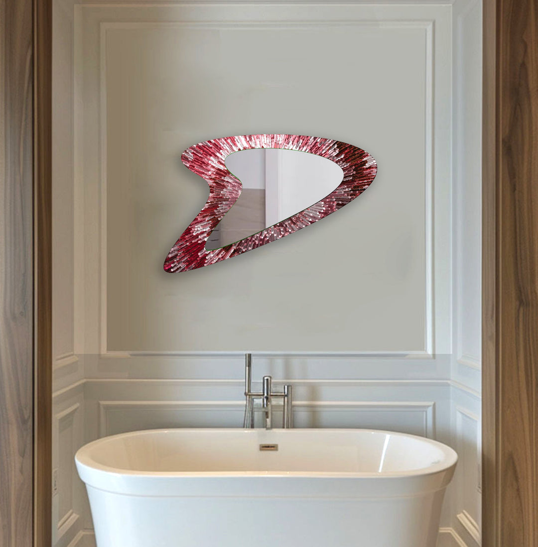 Stylish wall mirrors with ornate frames to create a luxurious and eye-catching feature
