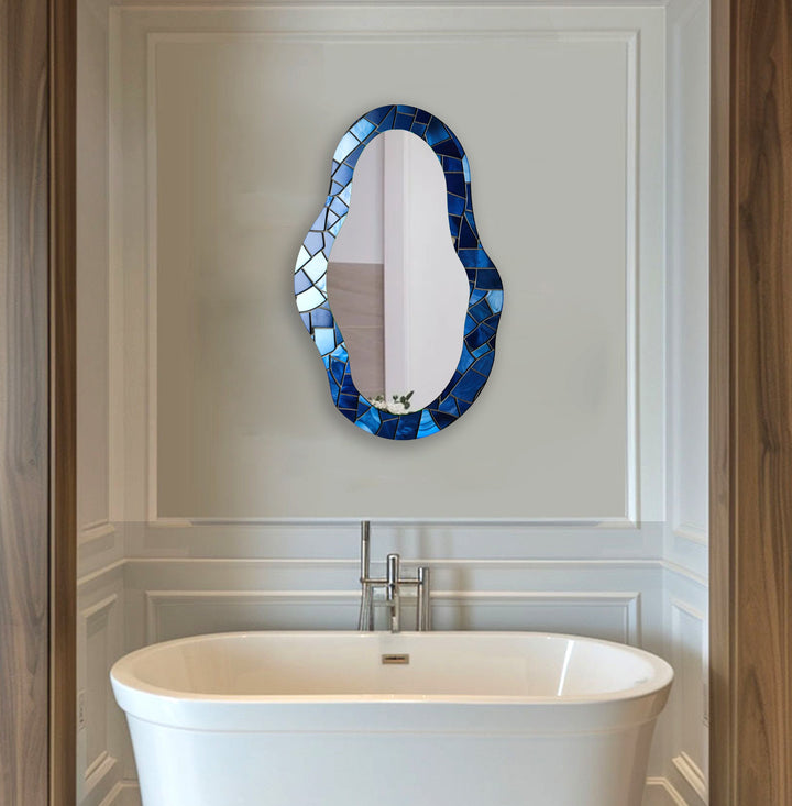 Wall mirrors with sleek frames and reflective surfaces for a modern and minimalistic look
