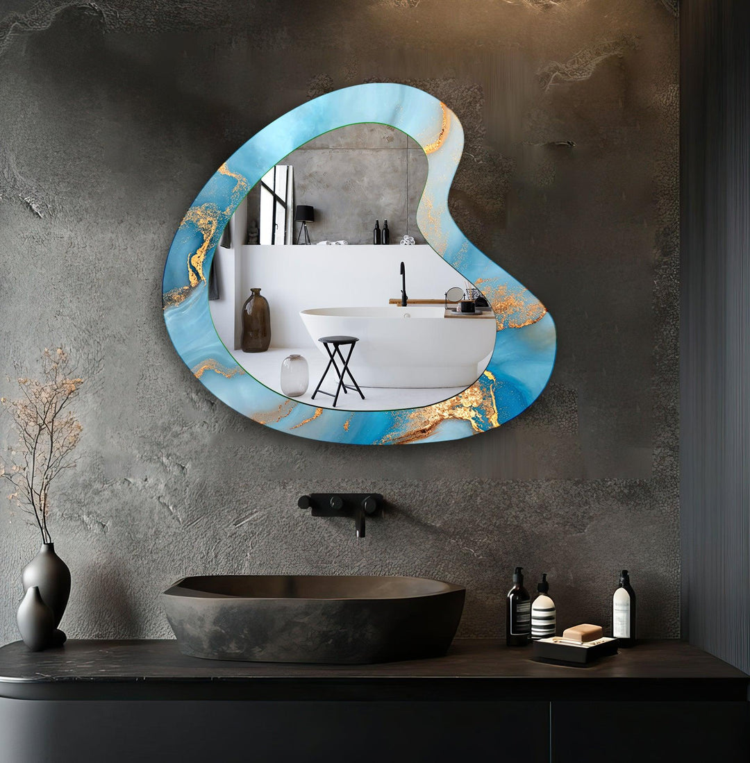 Mirror wall art featuring unique designs that blend functionality with artistic elegance
