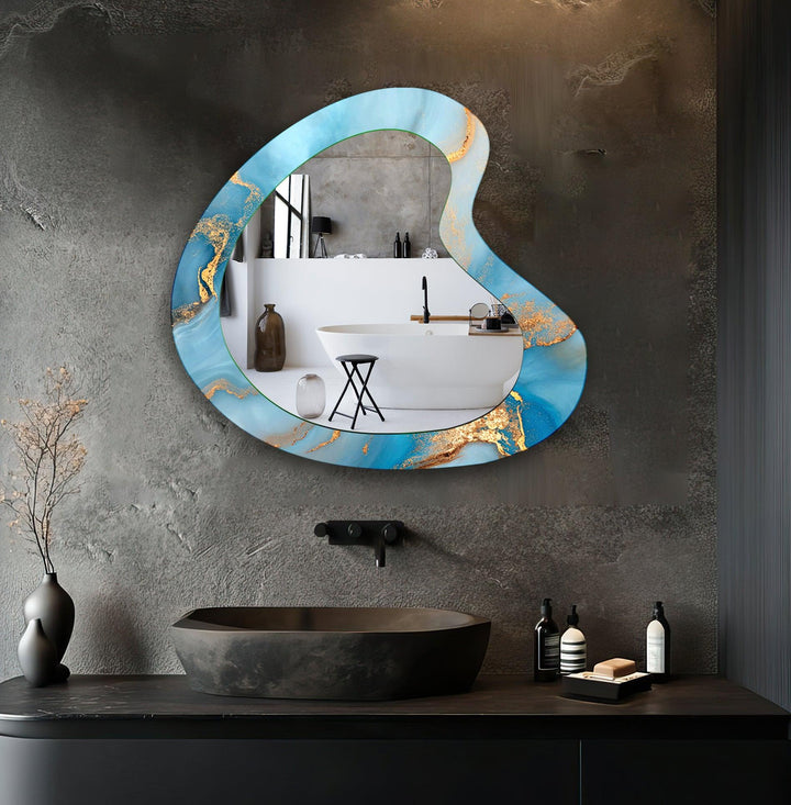 Mirror wall art featuring unique designs that blend functionality with artistic elegance
