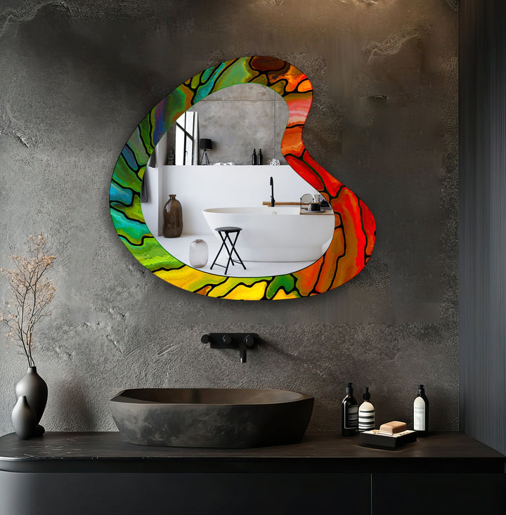 Stylish wall mirrors with ornate frames to create a luxurious and eye-catching feature
