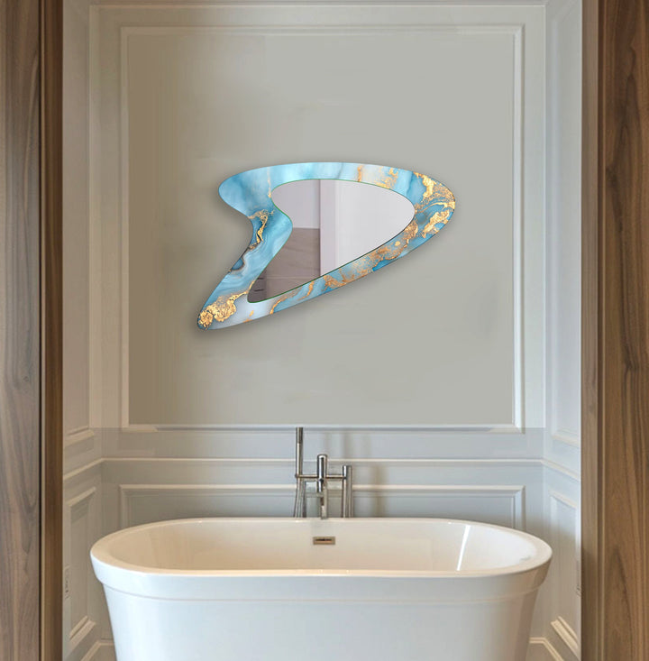 Mirror wall decor blending functionality and artistic design for versatile home styling
