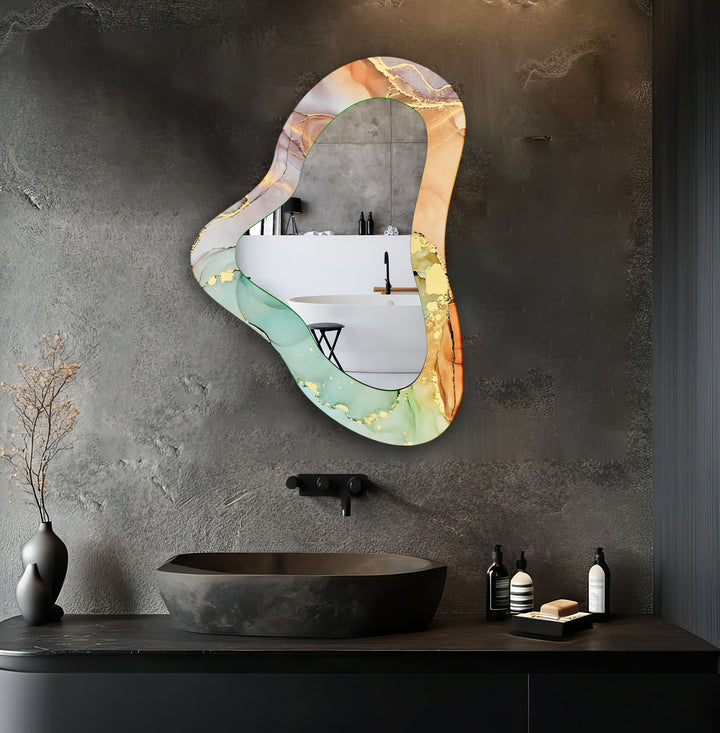 Mirrored wall art showcasing creative shapes and patterns to elevate your wall decor
