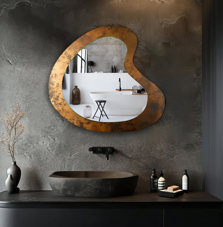 Mirrored wall art offering a creative and reflective statement for contemporary interiors
