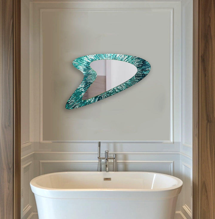 Mirrored wall art offering a creative and reflective statement for contemporary interiors
