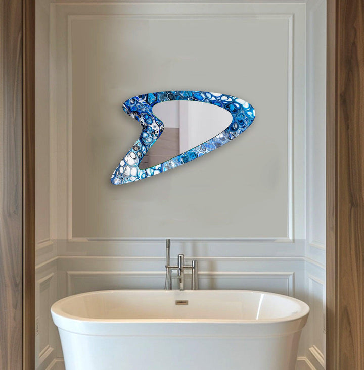 Mirror wall art with creative patterns and reflective accents to brighten your walls
